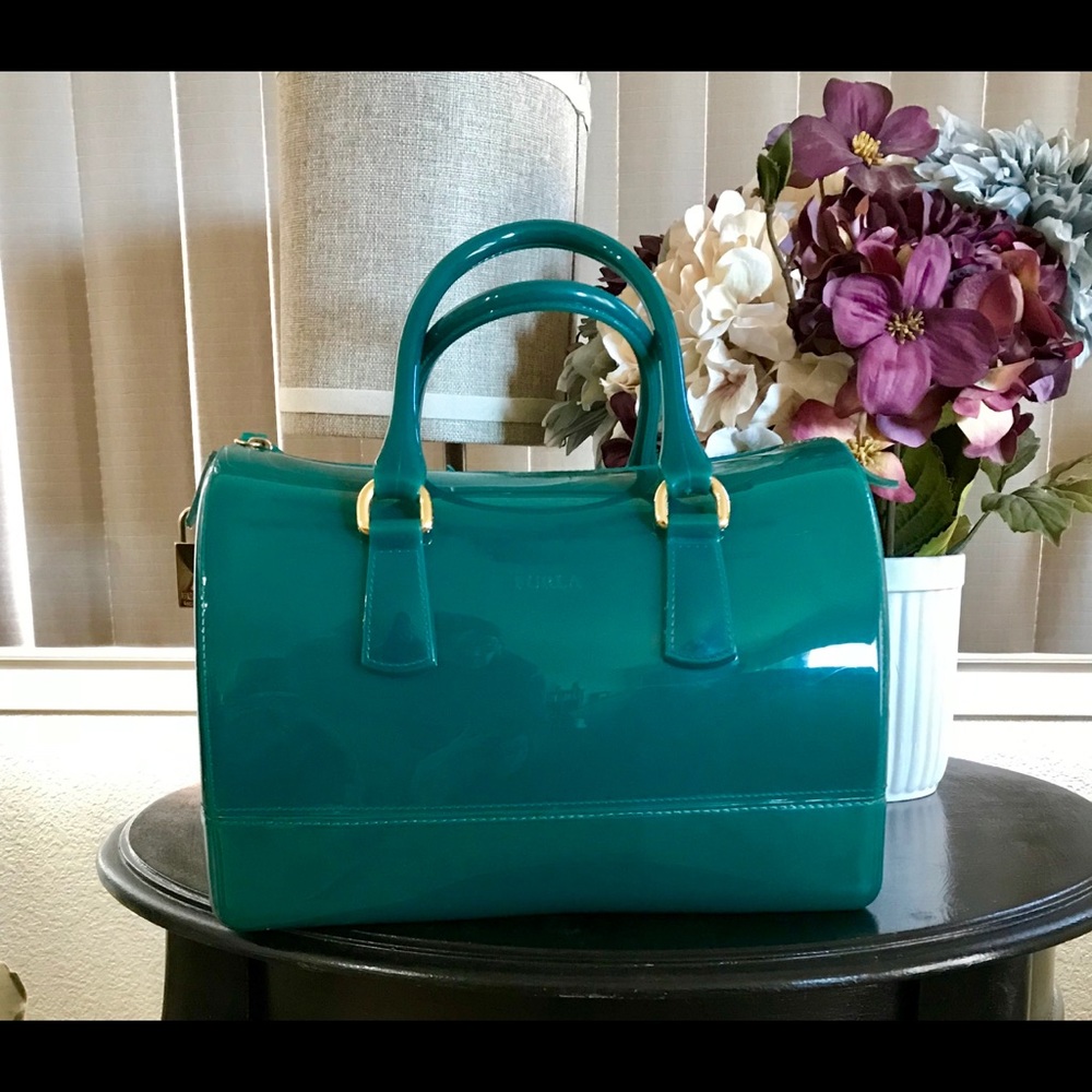 Turquoise handbag